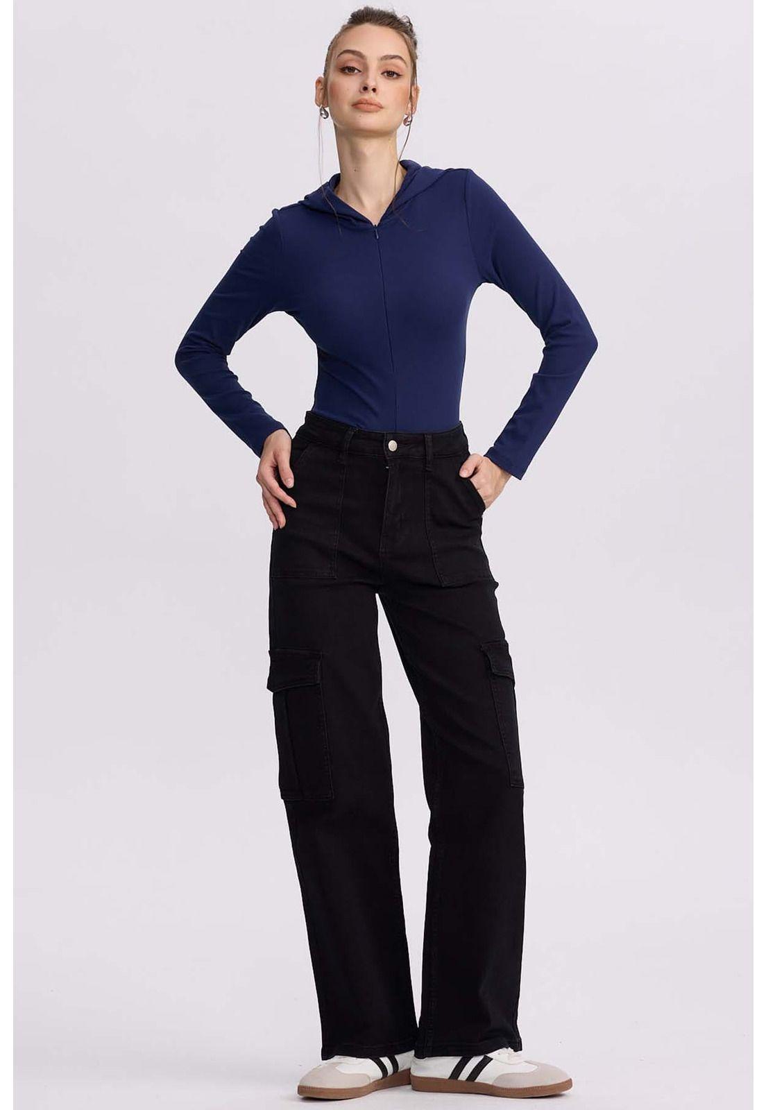 Polera Mujer Body Azul-3