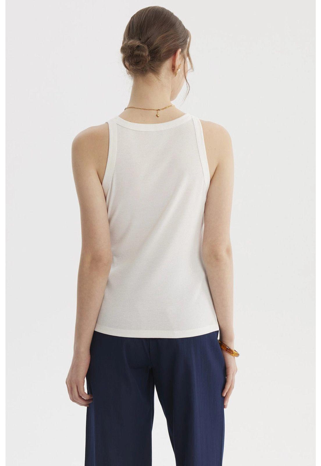 Polera Mujer Con Bote Pabilo Rib Crudo-2