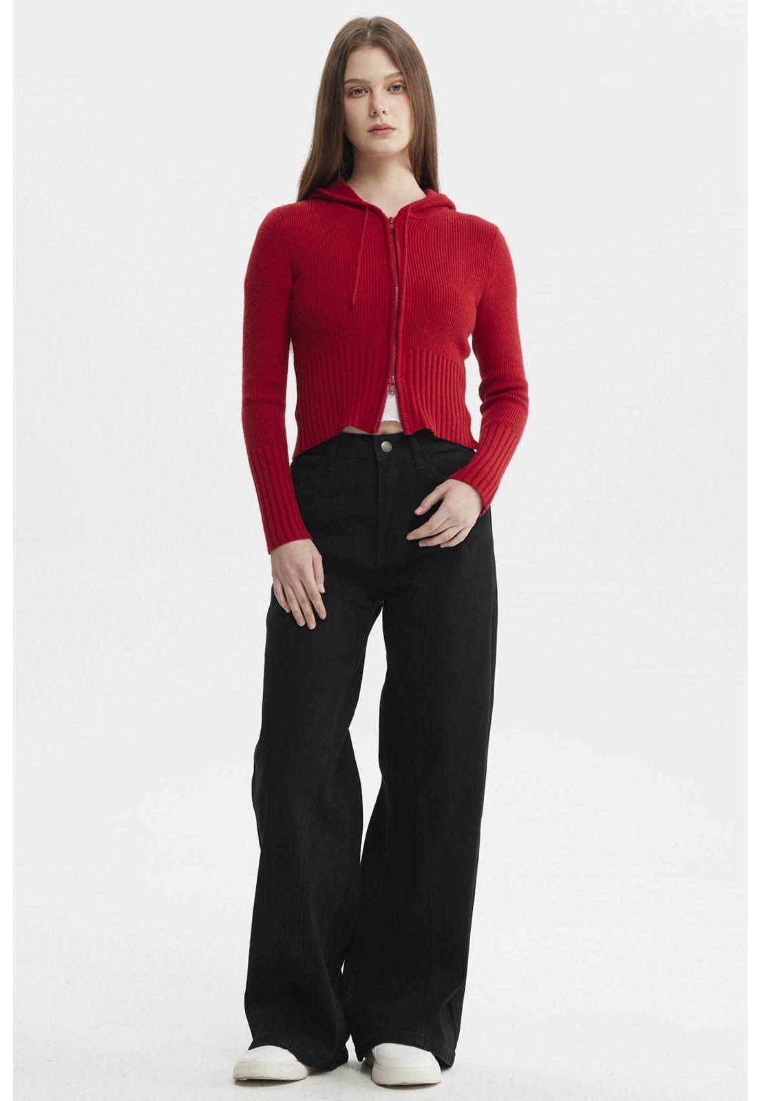 Sweater Mujer Juvenil Rojo-3