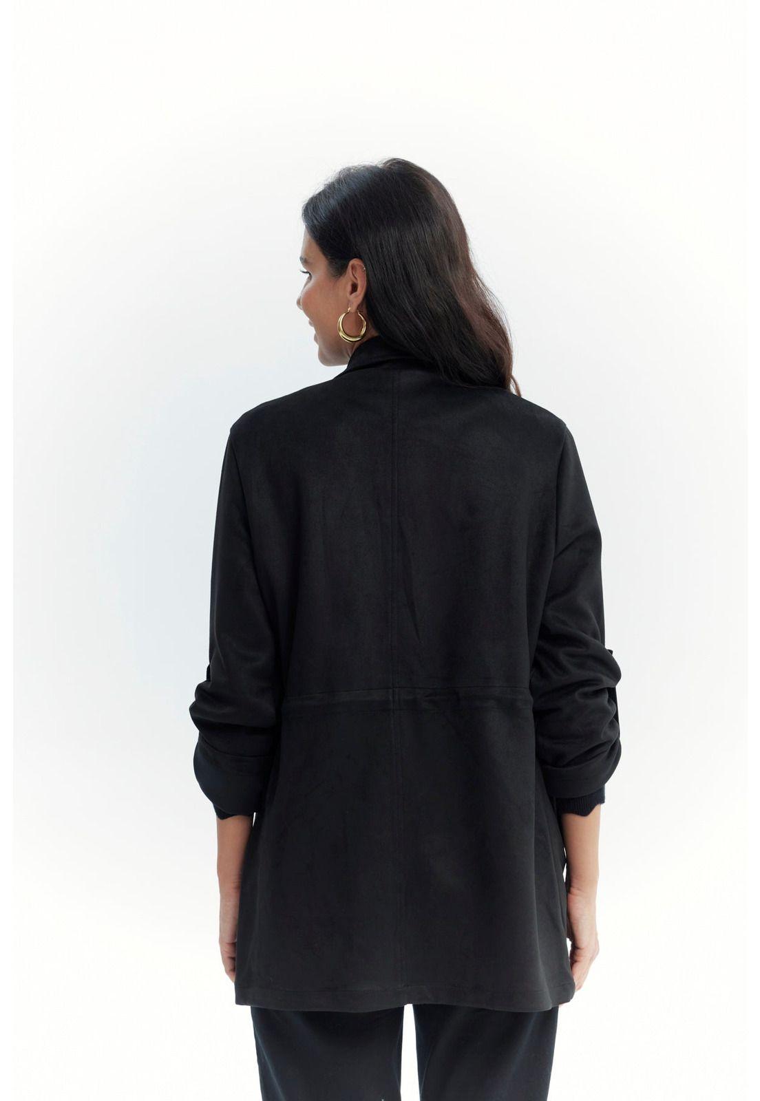 Chaqueta Mujer Regular Negro - Vl-2