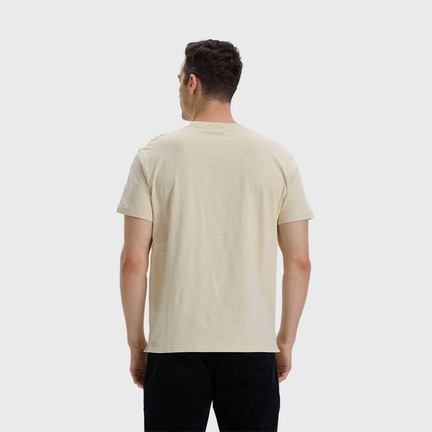 Polera Hombre Con Bolsillo Beige-2