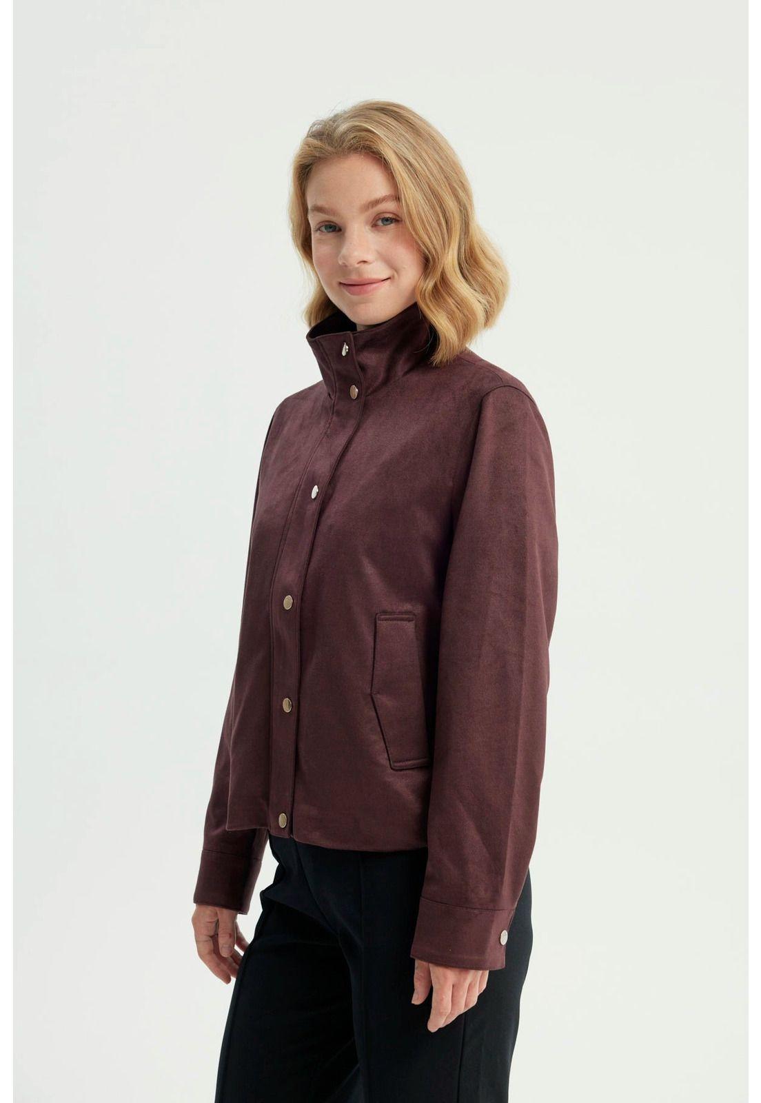 Chaqueta Mujer Regular Vino - ll-1