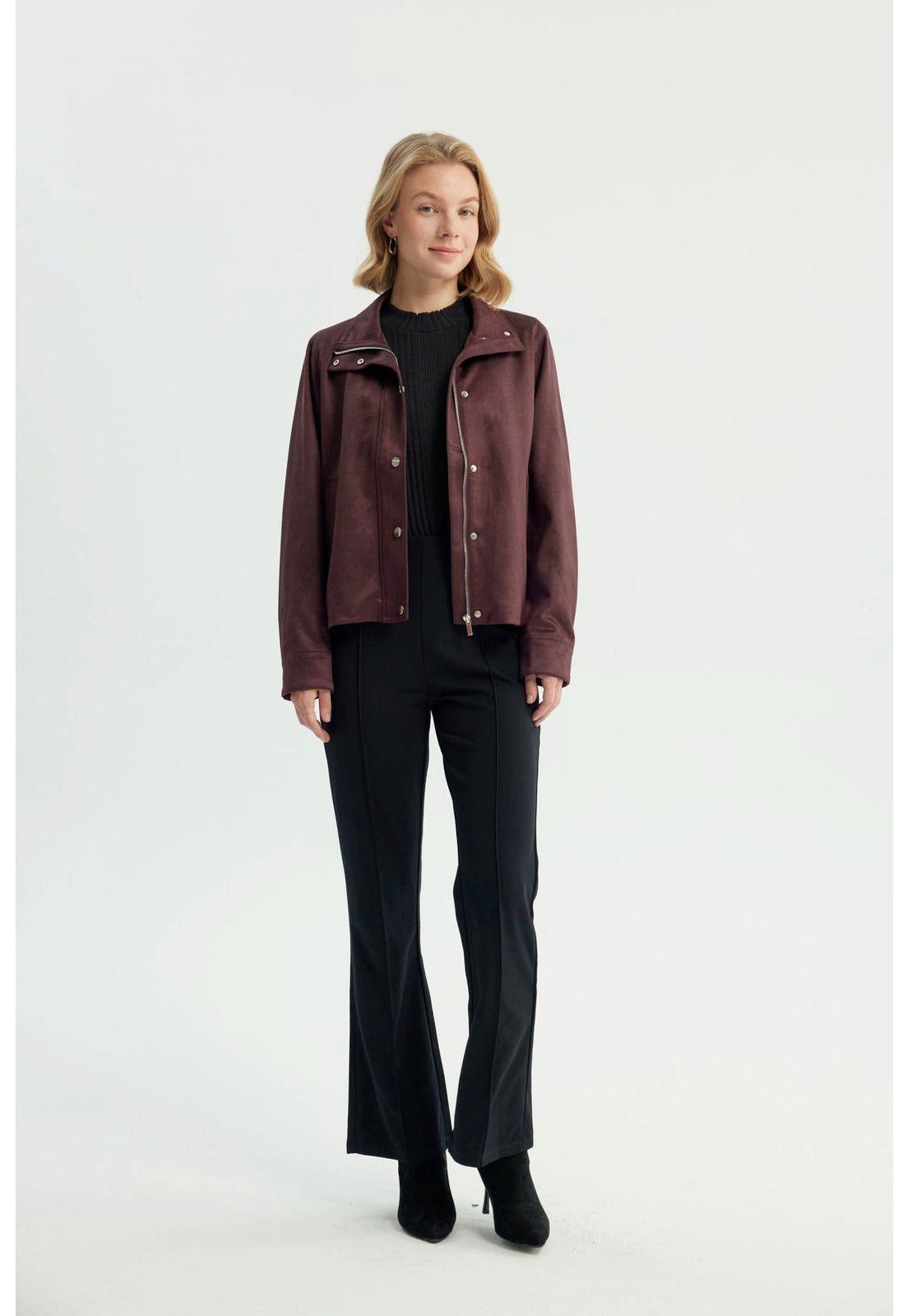 Chaqueta Mujer Regular Vino - ll-3