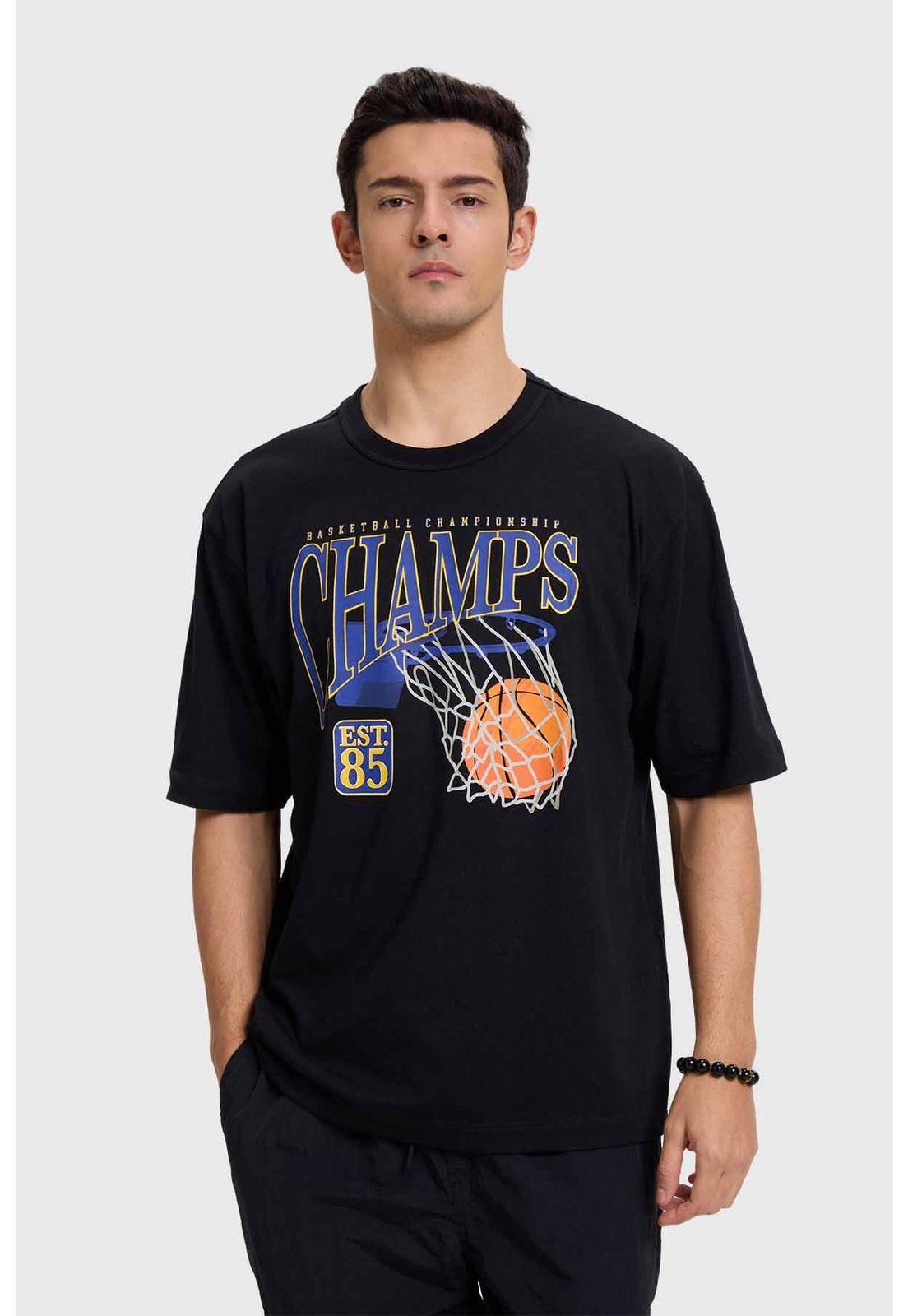 Polera Hombre Negro - VI-0