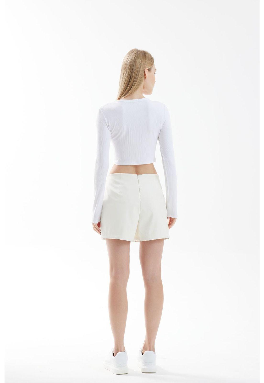 Polera Mujer Top Print Blanco-2
