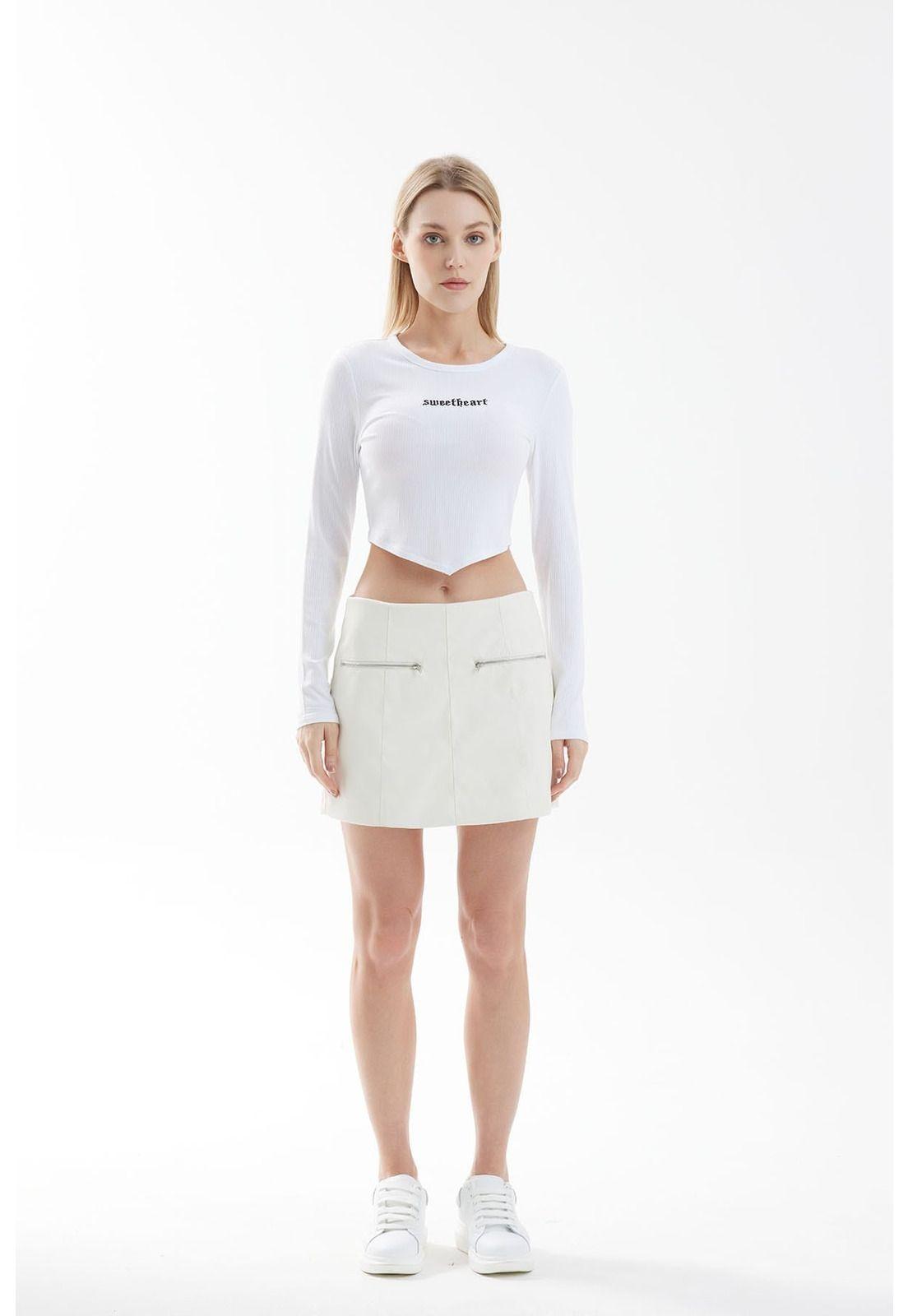 Polera Mujer Top Print Blanco-3