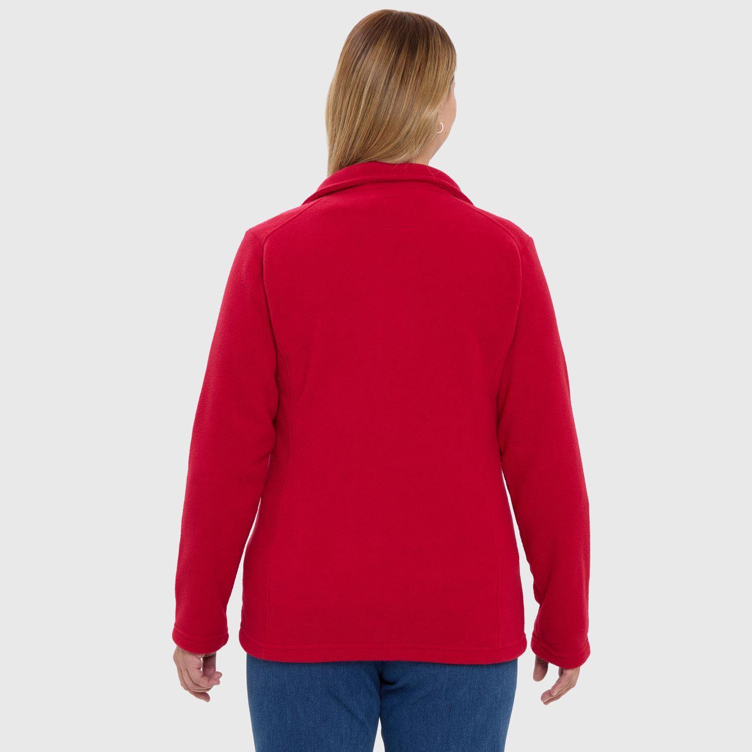 Polar Mujer Básico Full Zipper Rojo-2