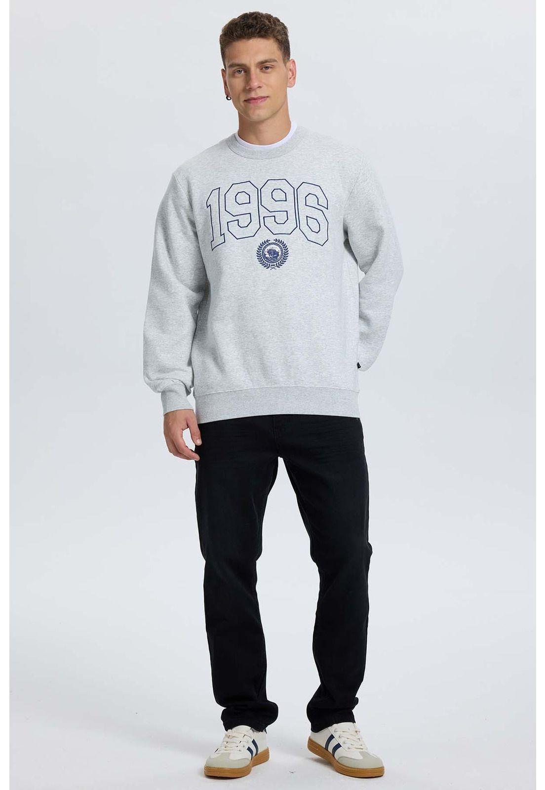 Polerón Hombre Bordado Gris-3