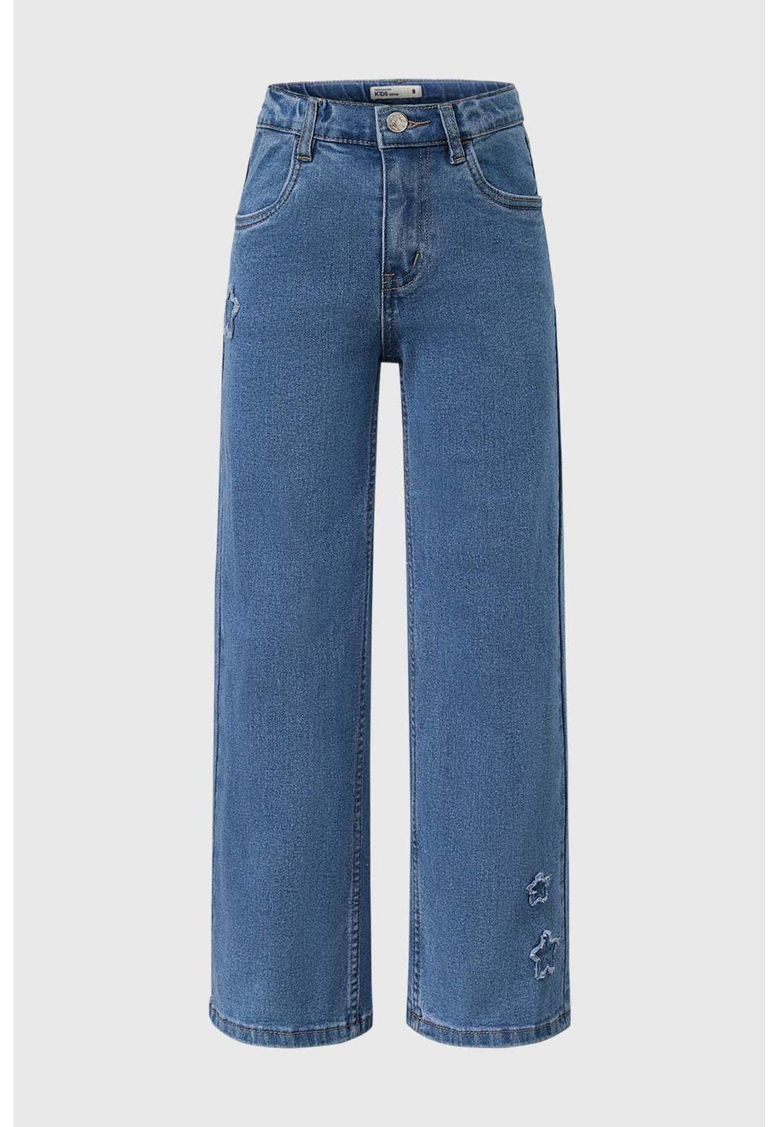Jeans Niña Estrella Celeste-0