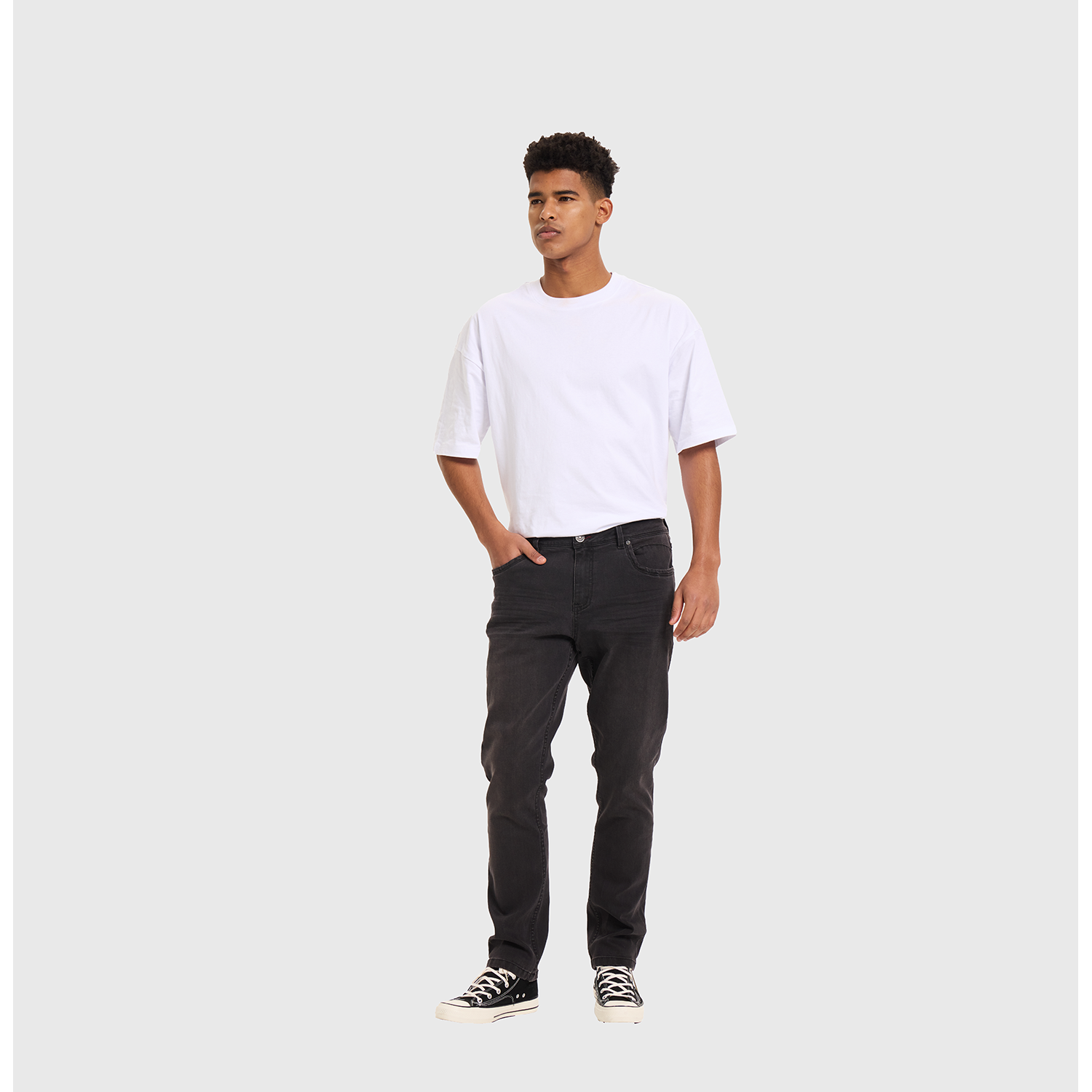 Jeans Hombre Slim 703 Negro Fashion's Park-3