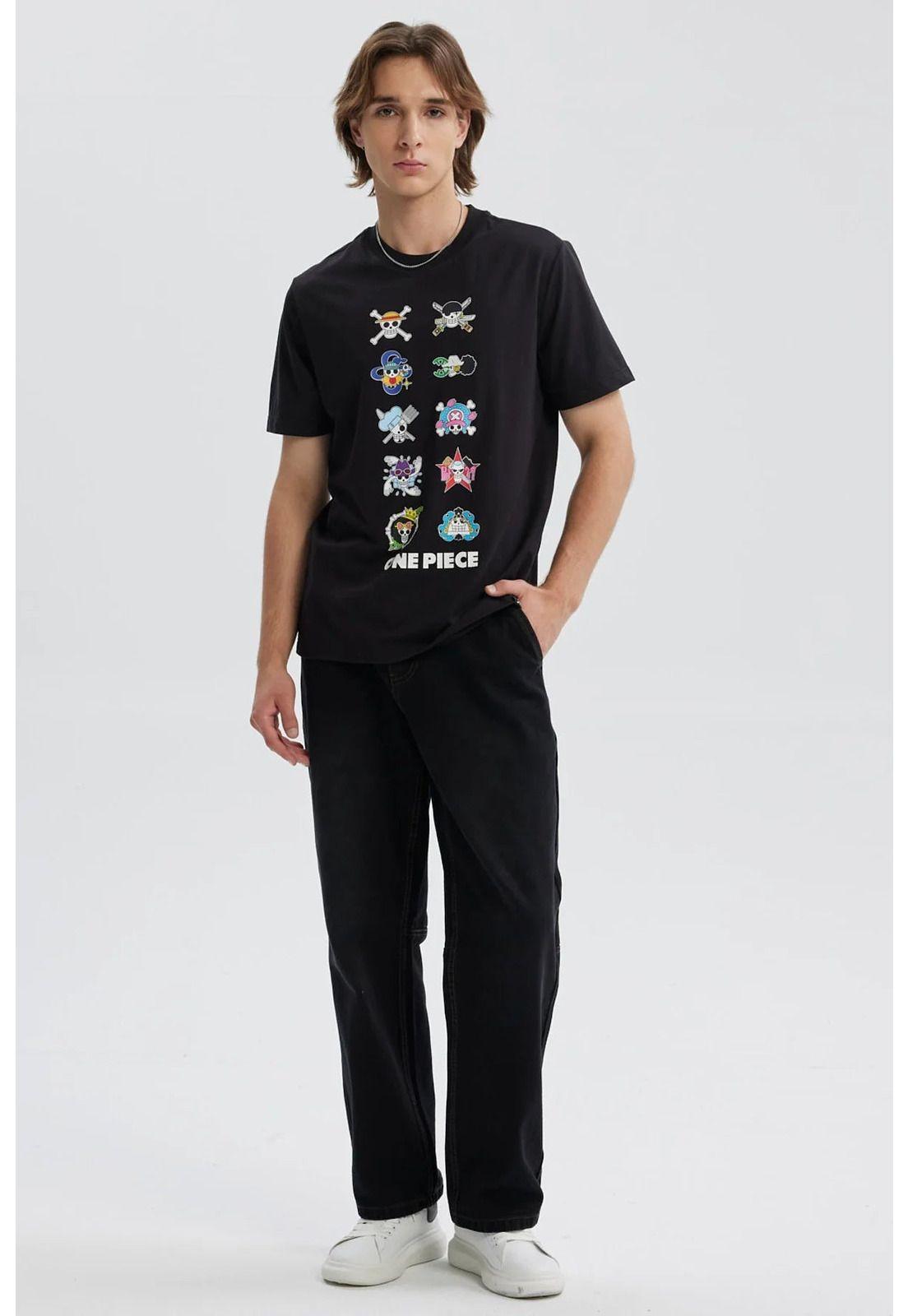 Polera Hombre One Piece Negro - VI-3