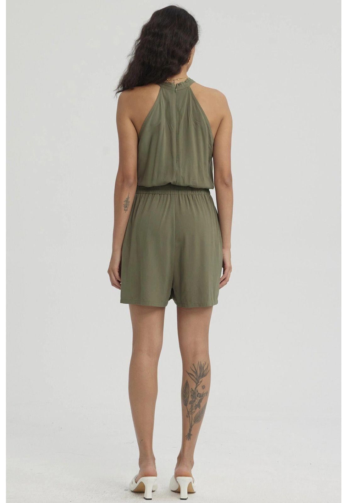 Enteritos Mujer Short Verde Musgo-6