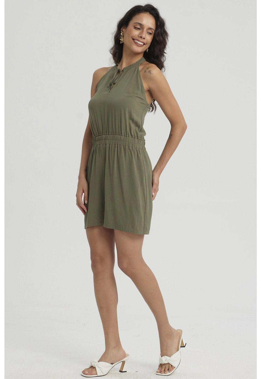 Enteritos Mujer Short Verde Musgo-7