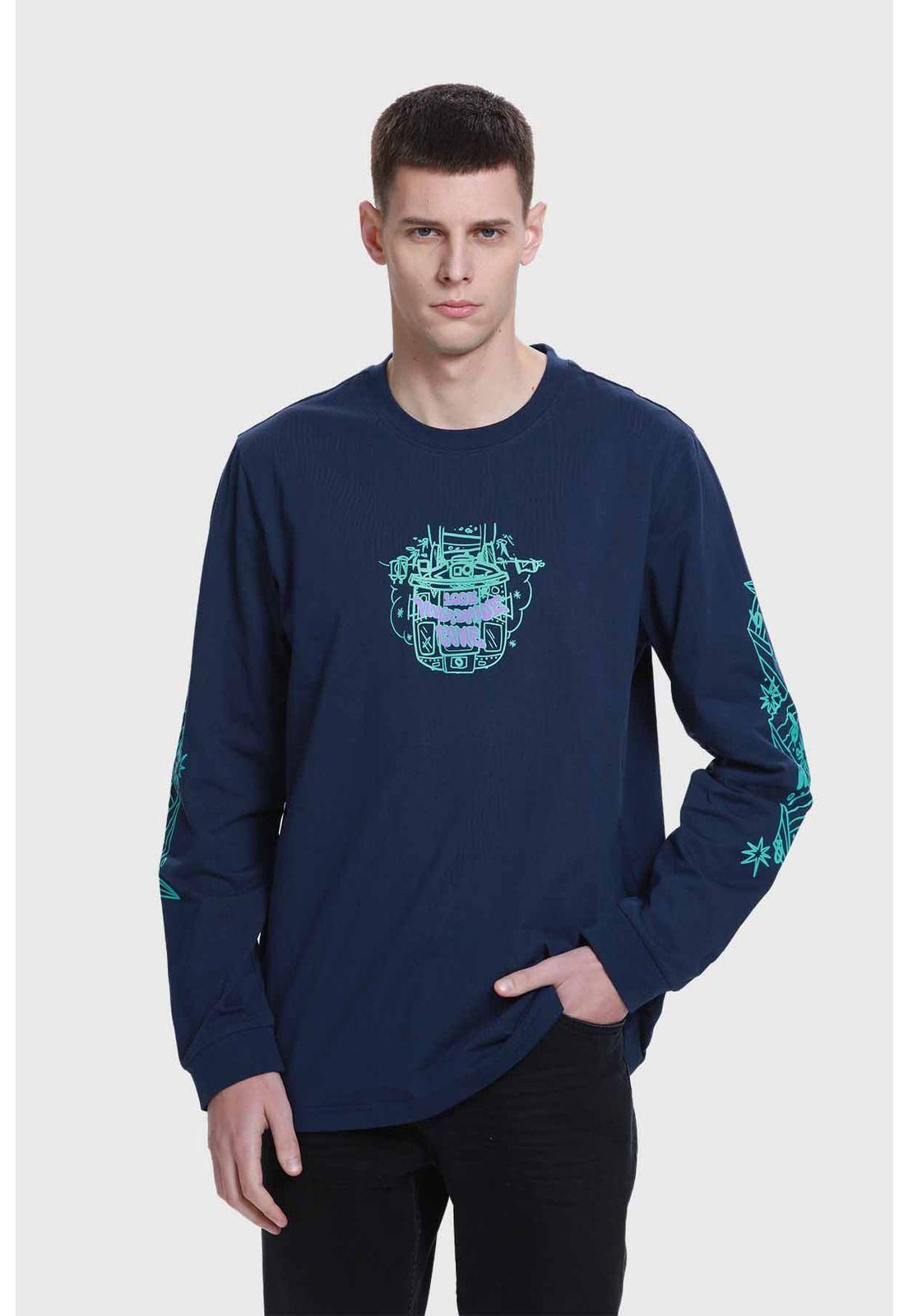 Polera Hombre Azul - lll-0