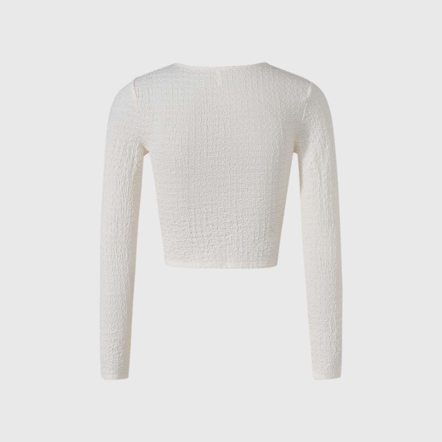 Polera Niña Crop Crep Crudo Fashion's Park-1