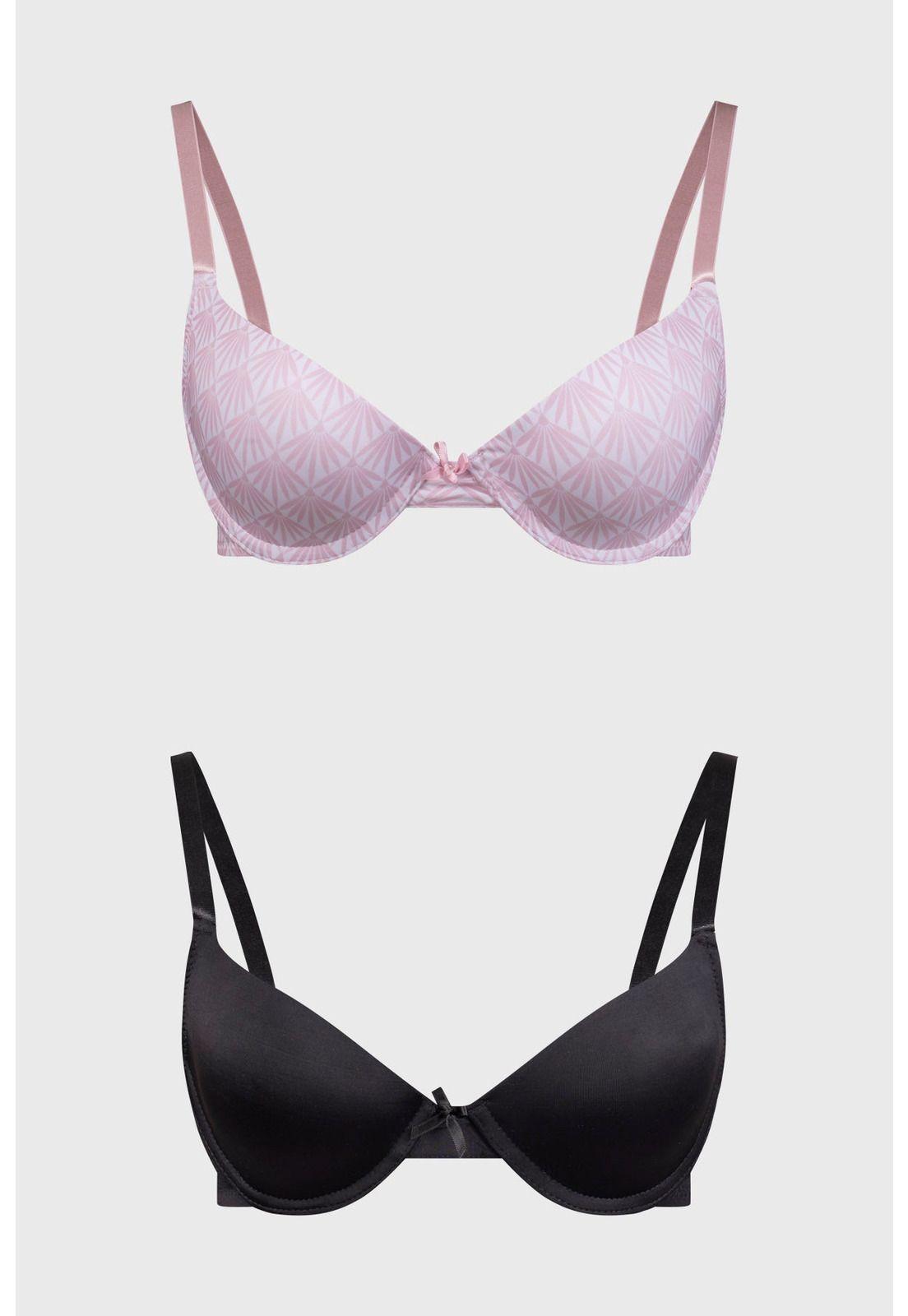 Sostén Mujer Bipack Copa Soft Estampado Palo Rosa-0