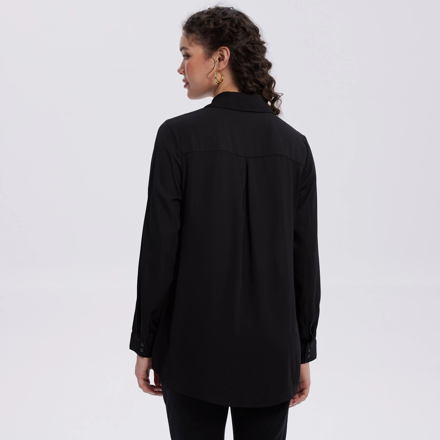 Blusa Mujer Abotonada Negro II-2
