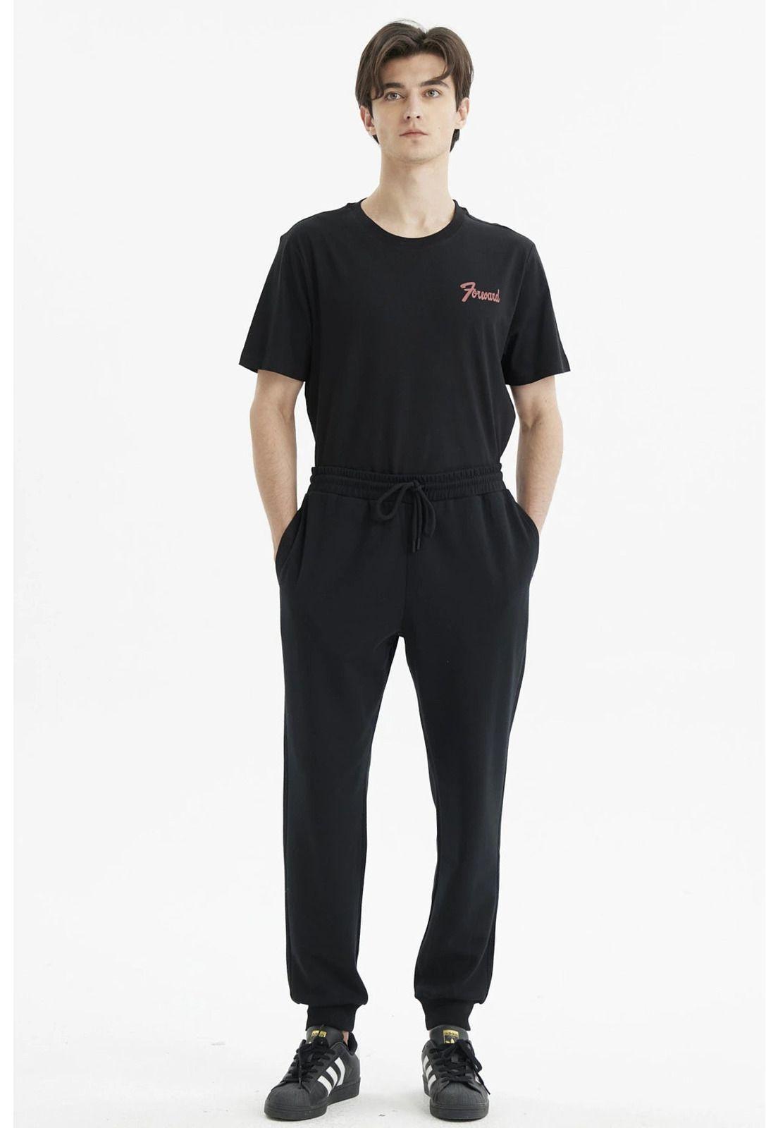 Pantalón Buzo Hombre Jogger Básico Negro - V-3