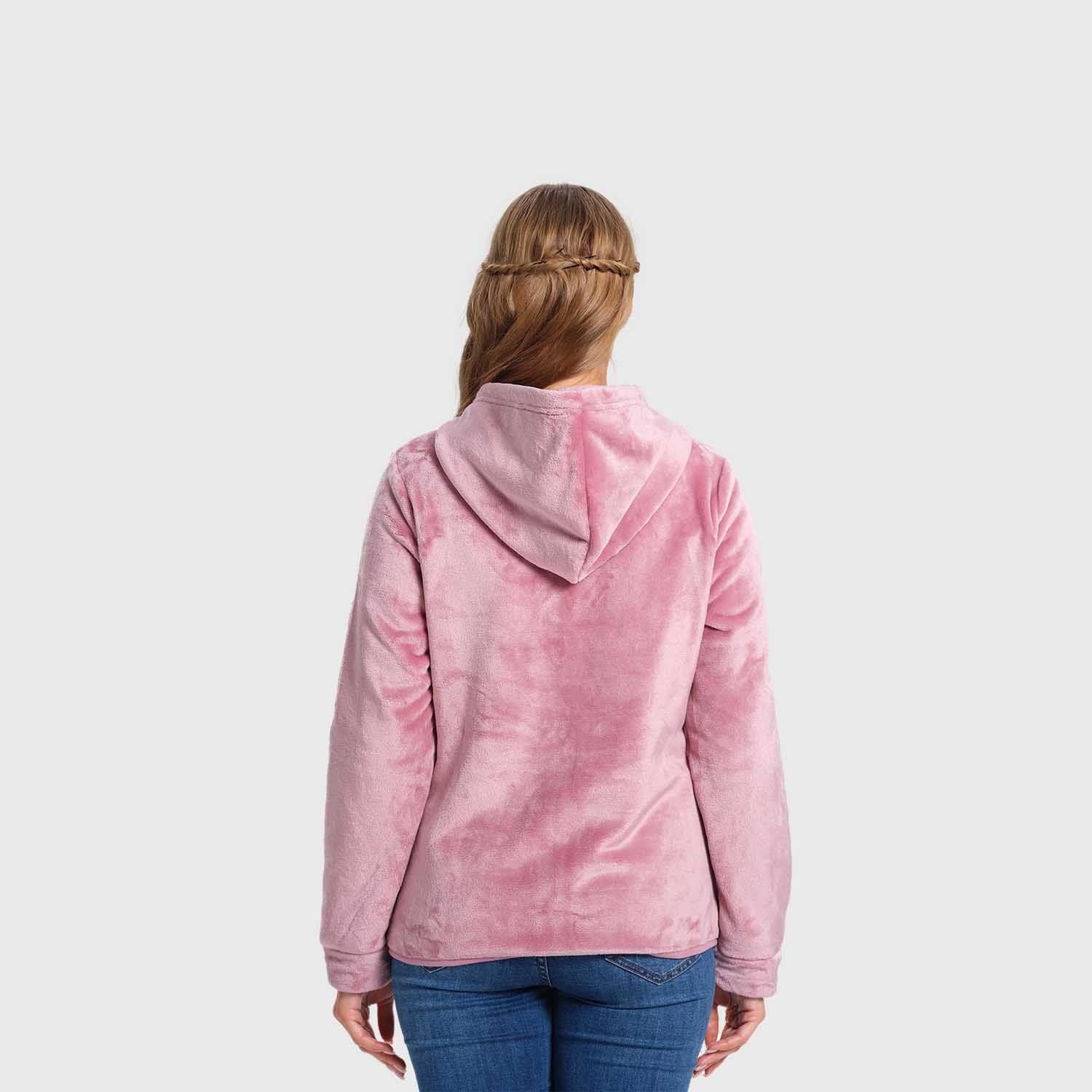 Polar Mujer Básico Full Zipper Lila-2