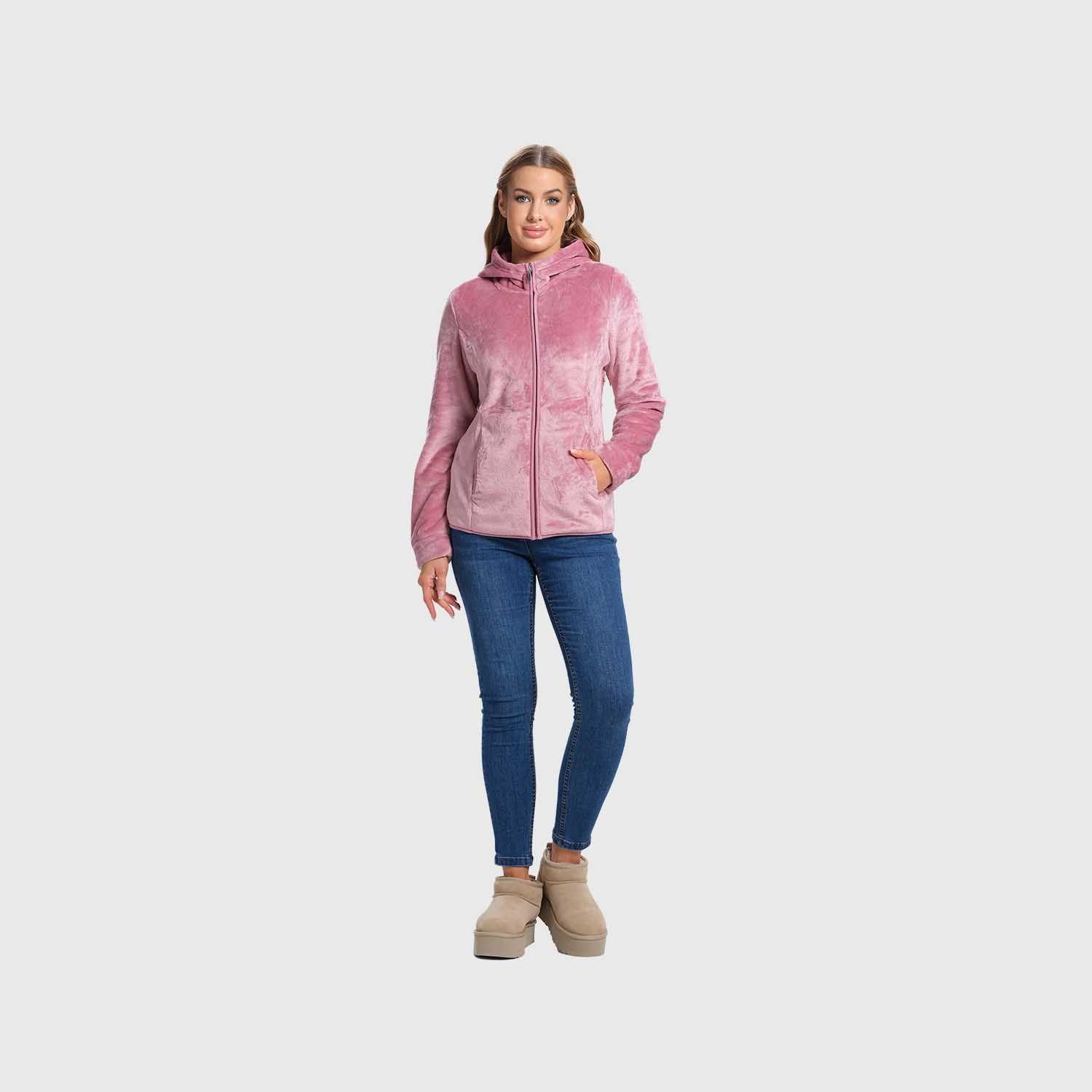 Polar Mujer Básico Full Zipper Lila-3