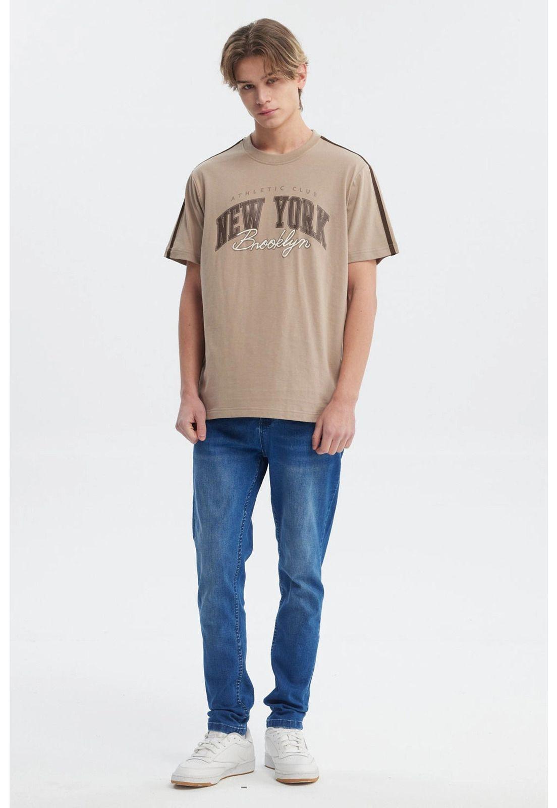 Polera Hombre Slim Kaki - ll-3