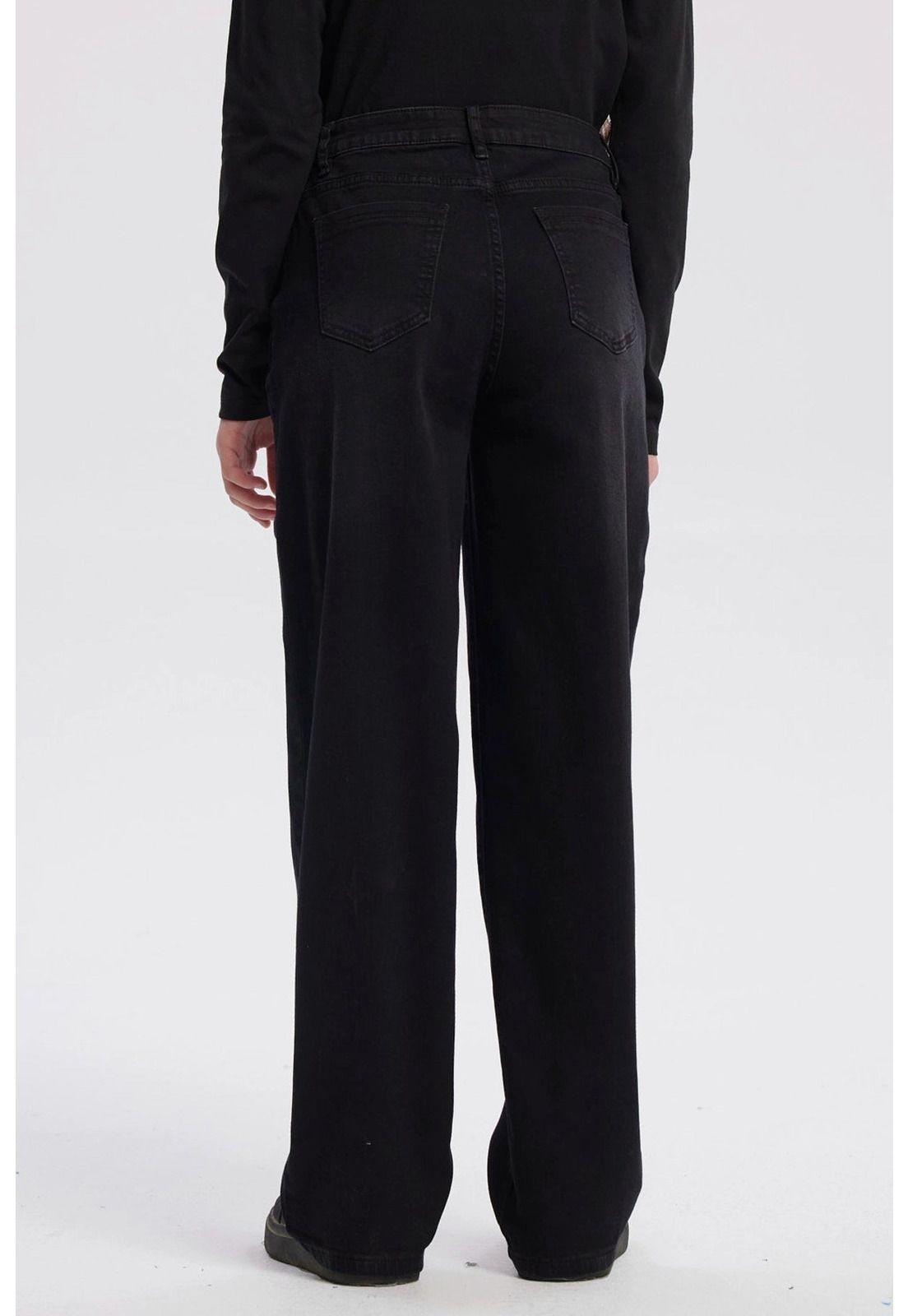 Jeans Niña Baggy Negro-2