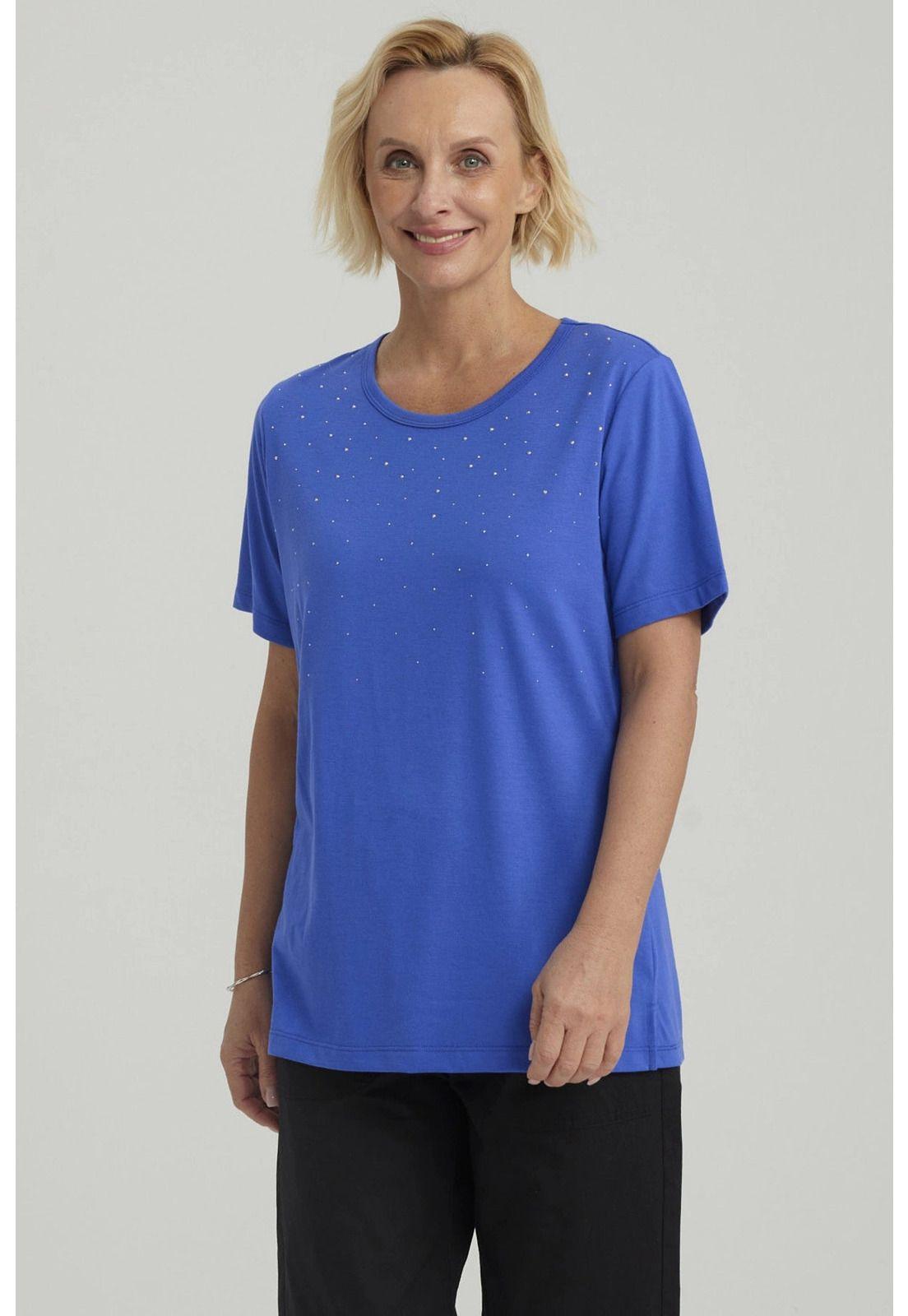 Polera Mujer Con Tachas Azulino-5