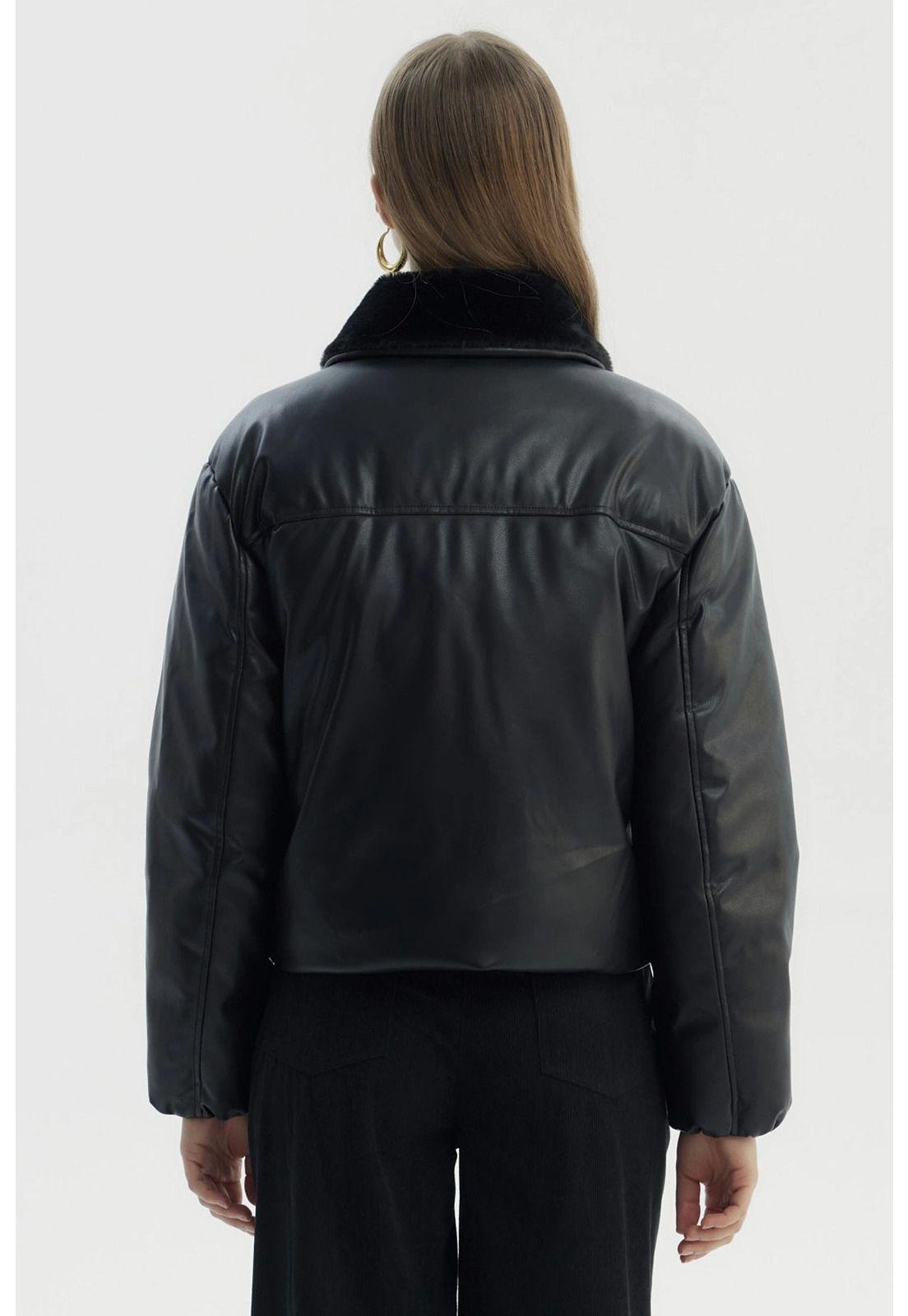 Parka Mujer Wide Acolchado Negro-2