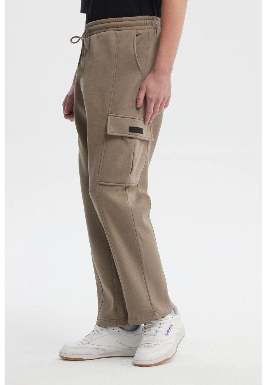 Pantalón Hombre Juvenil Calce Recto Café - lll-1