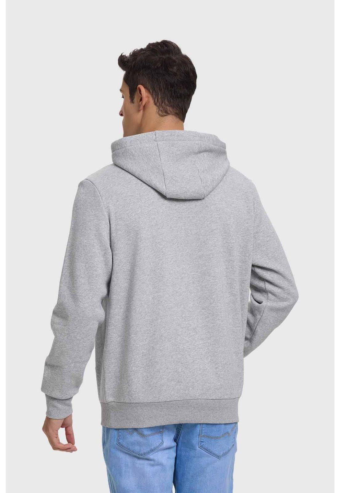 Polerón Hombre Hoodie Básico Gris - ll-2