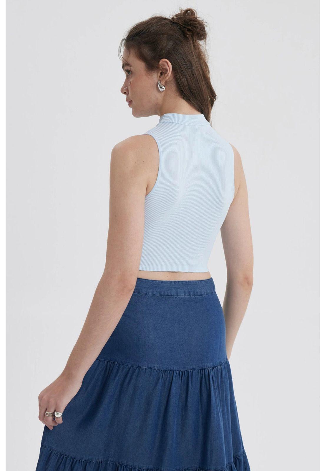 Peto Mujer Sin Costura Celeste Claro-2