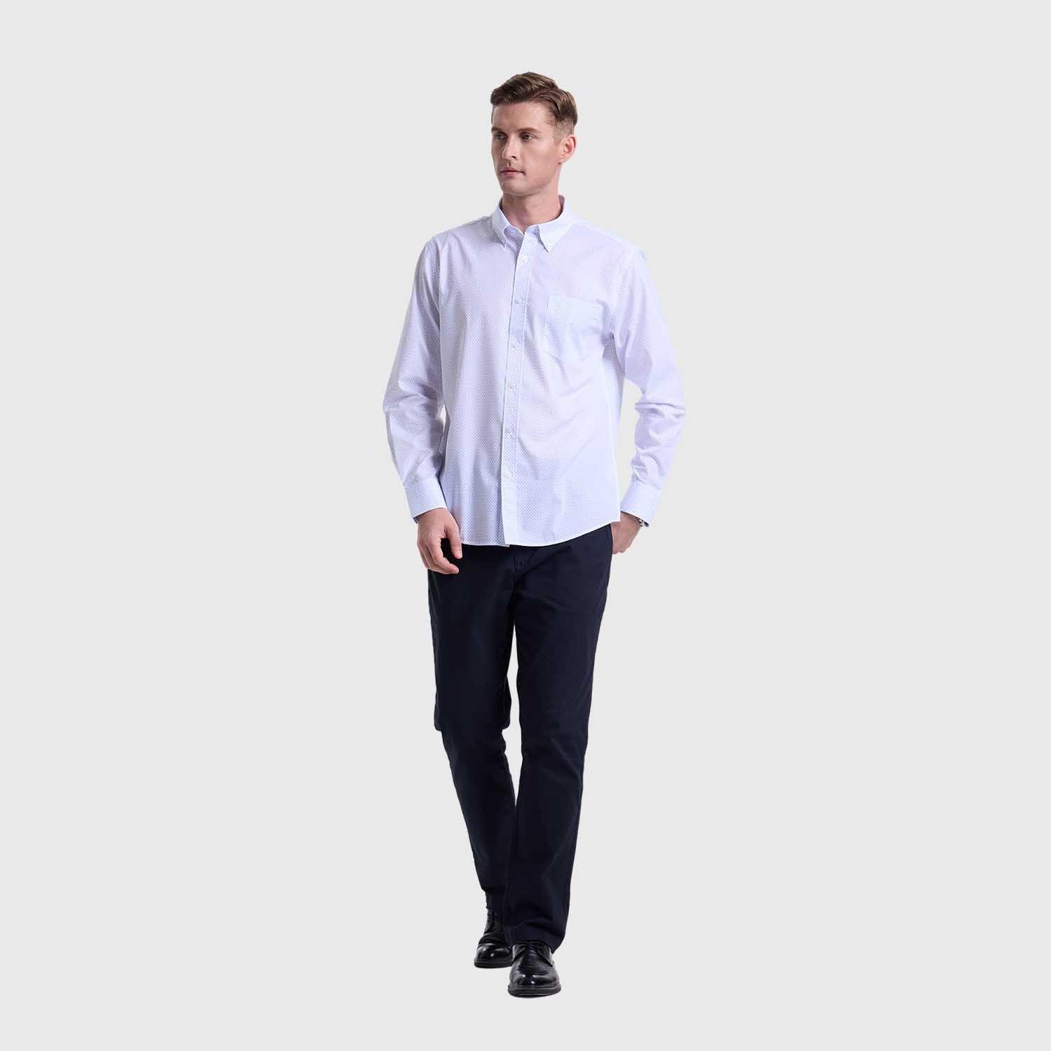 Camisa Hombre Fantasía Azul Fashions Park-3