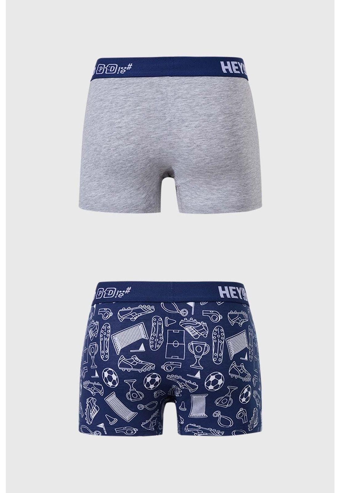 Bóxer Niño Bipack Gris-1