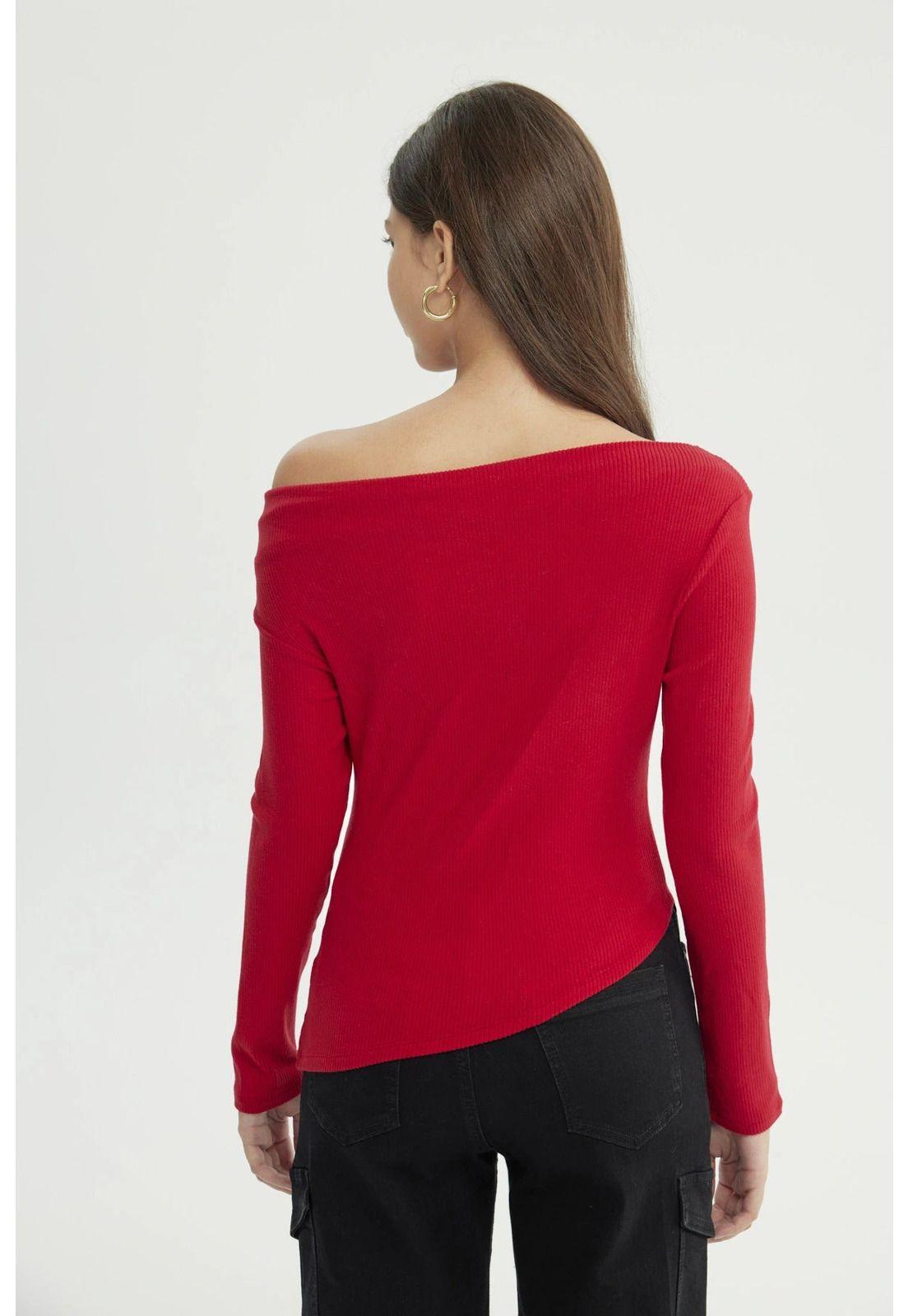Sweater Mujer Slim Rojo - lV-2