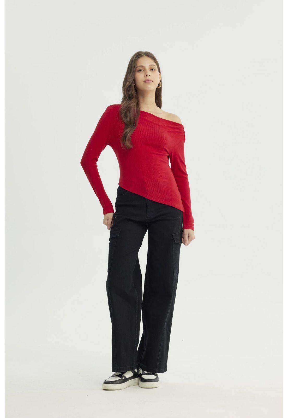 Sweater Mujer Slim Rojo - lV-3