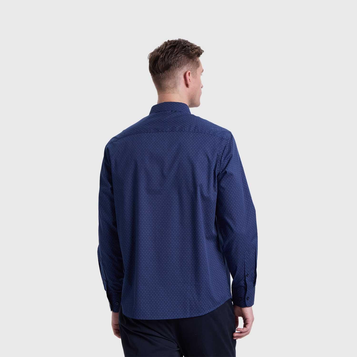 Camisa Hombre Fantasía Azul Oscuro Fashion's Park-2