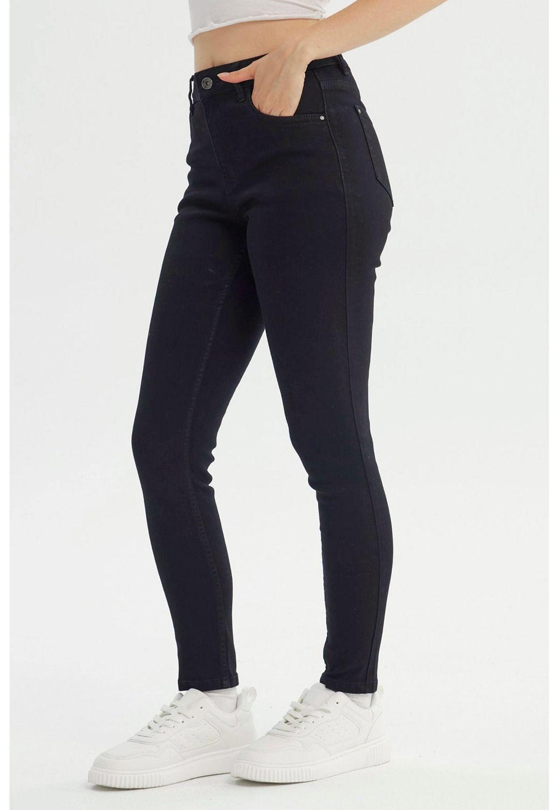 Jeans Mujer Super Skinny Negro-1