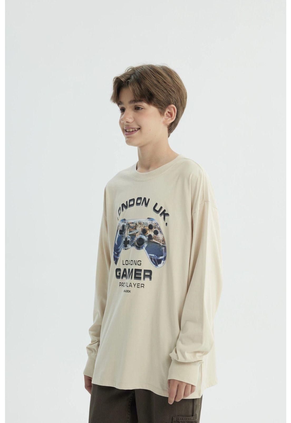 Polera Niño Oversize Crudo-1