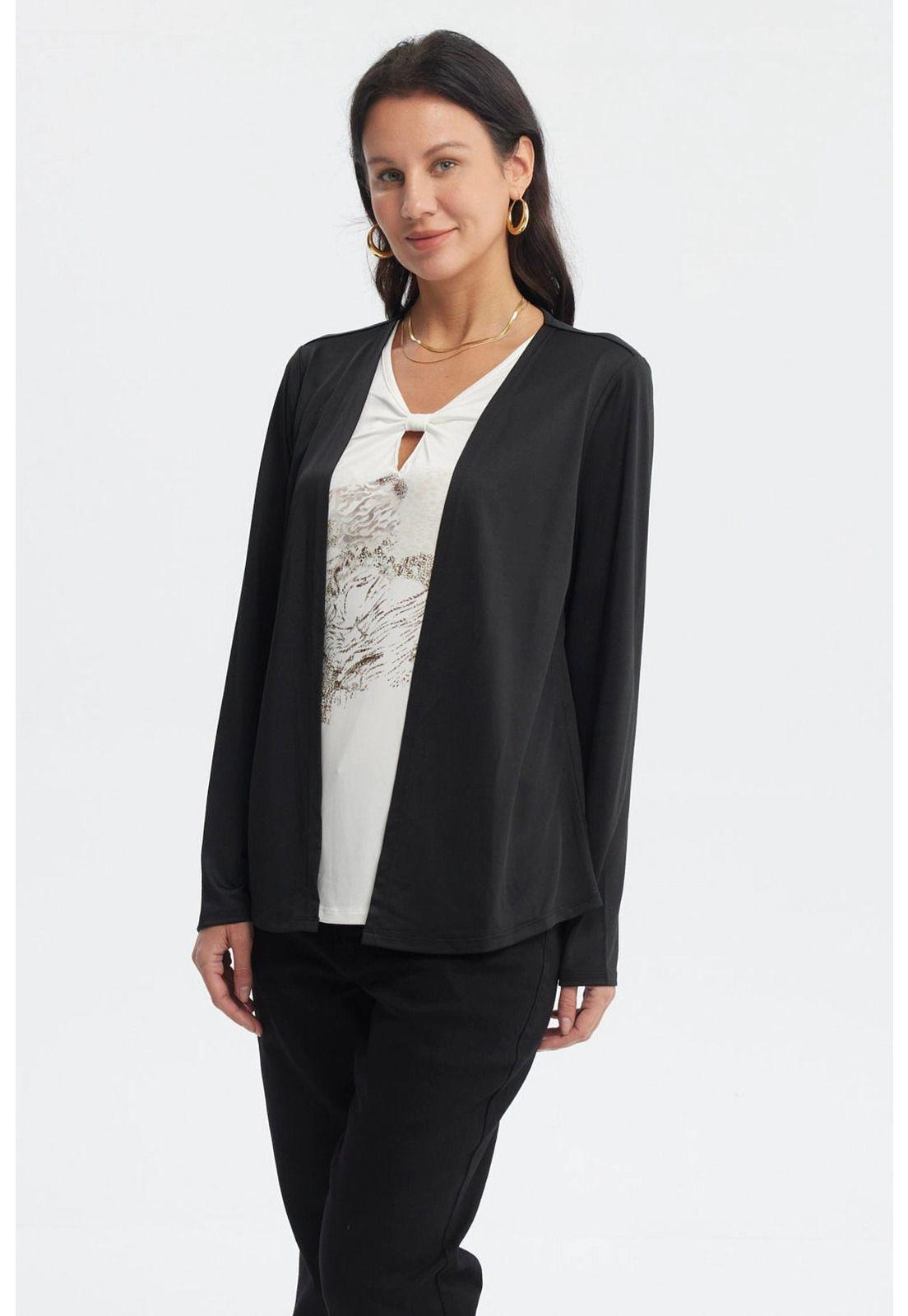 Polera Mujer Slim Negro - ll-0