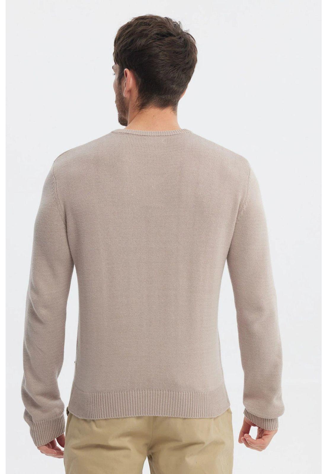 Sweater Hombre Básico Beige-2