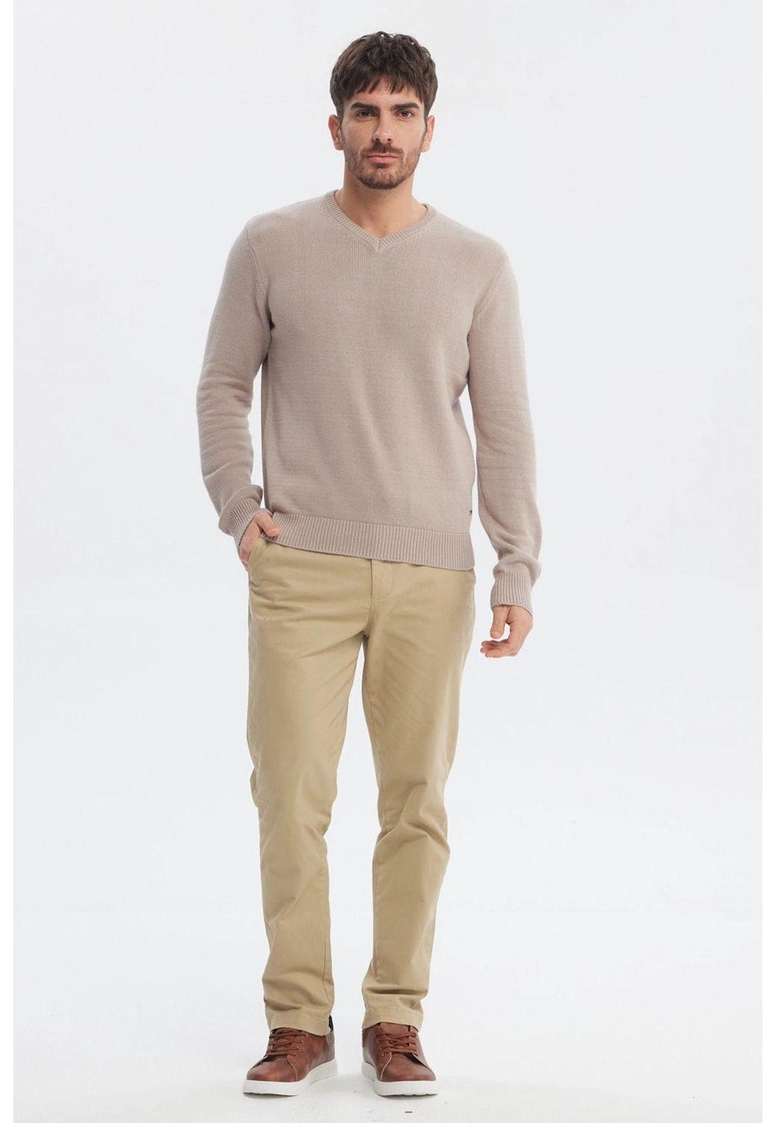 Sweater Hombre Básico Beige-3