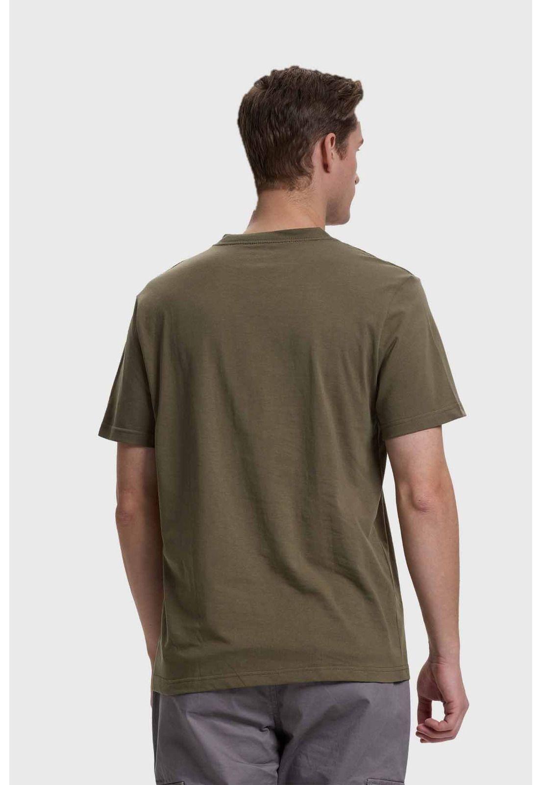 Polera Hombre Casual Básica Verde-2