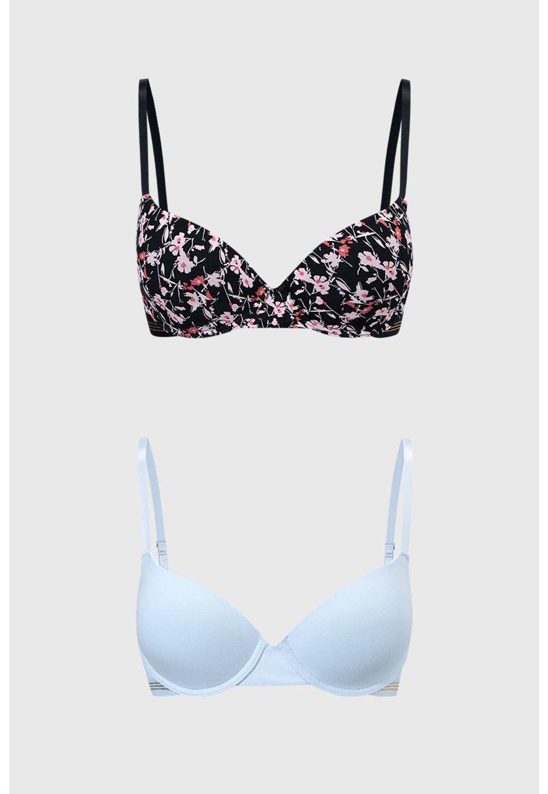 Sostén Mujer Bipack Full Print Negro-0