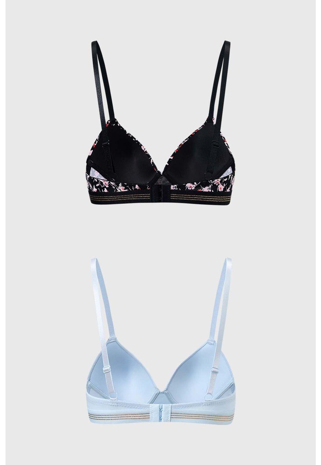 Sostén Mujer Bipack Full Print Negro-1