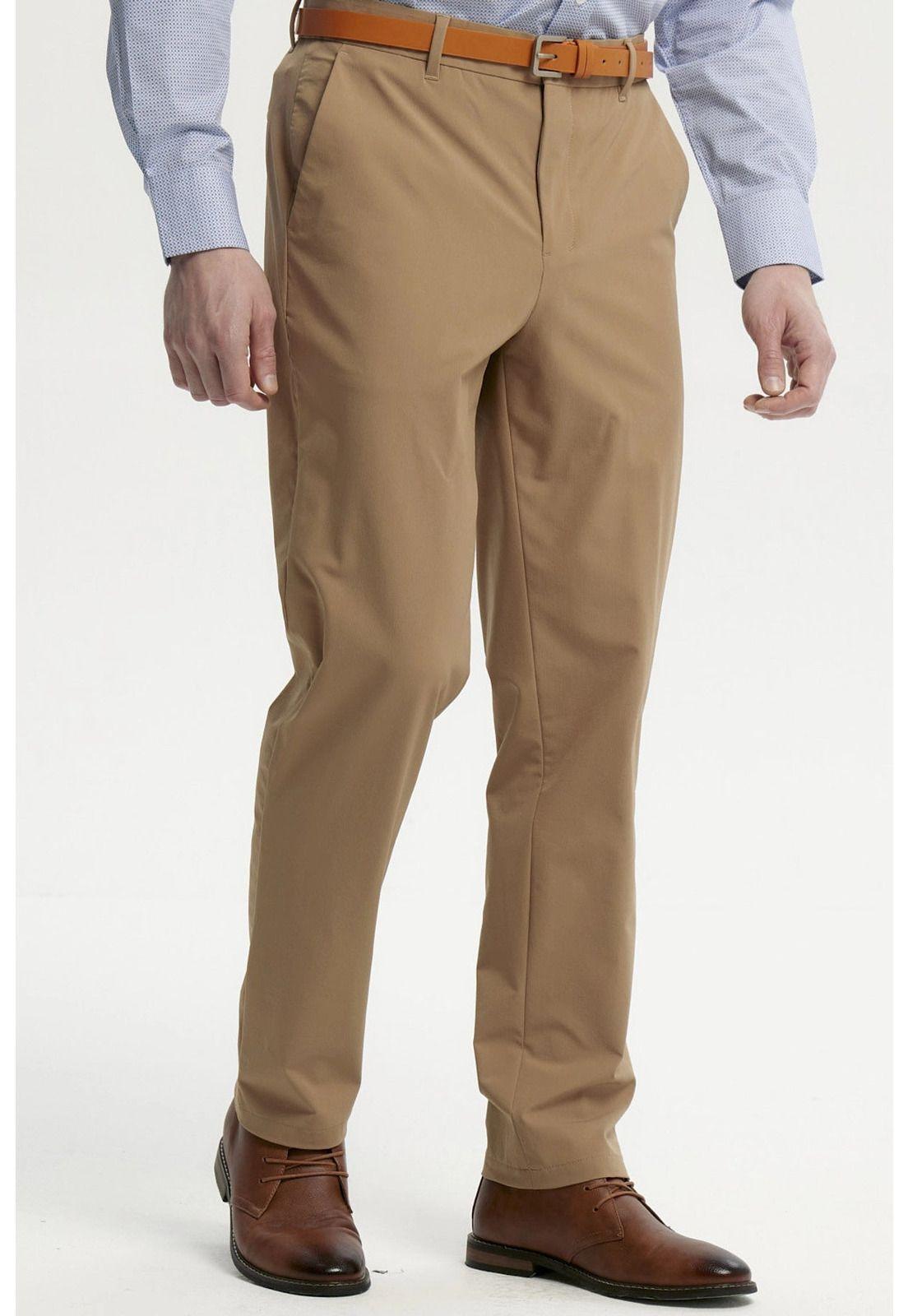 Pantalón Hombre Slim Camel-1