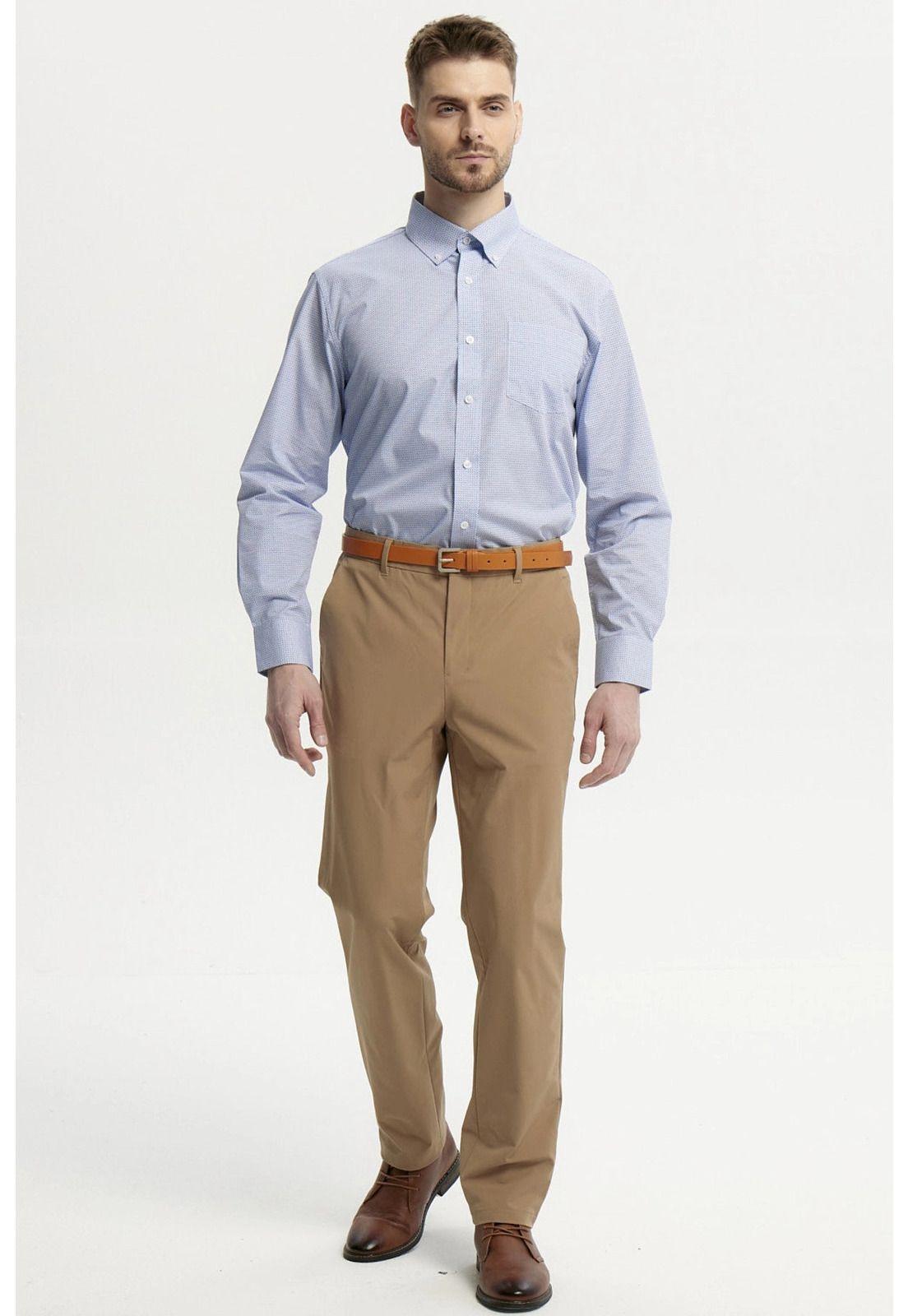 Pantalón Hombre Slim Camel-3
