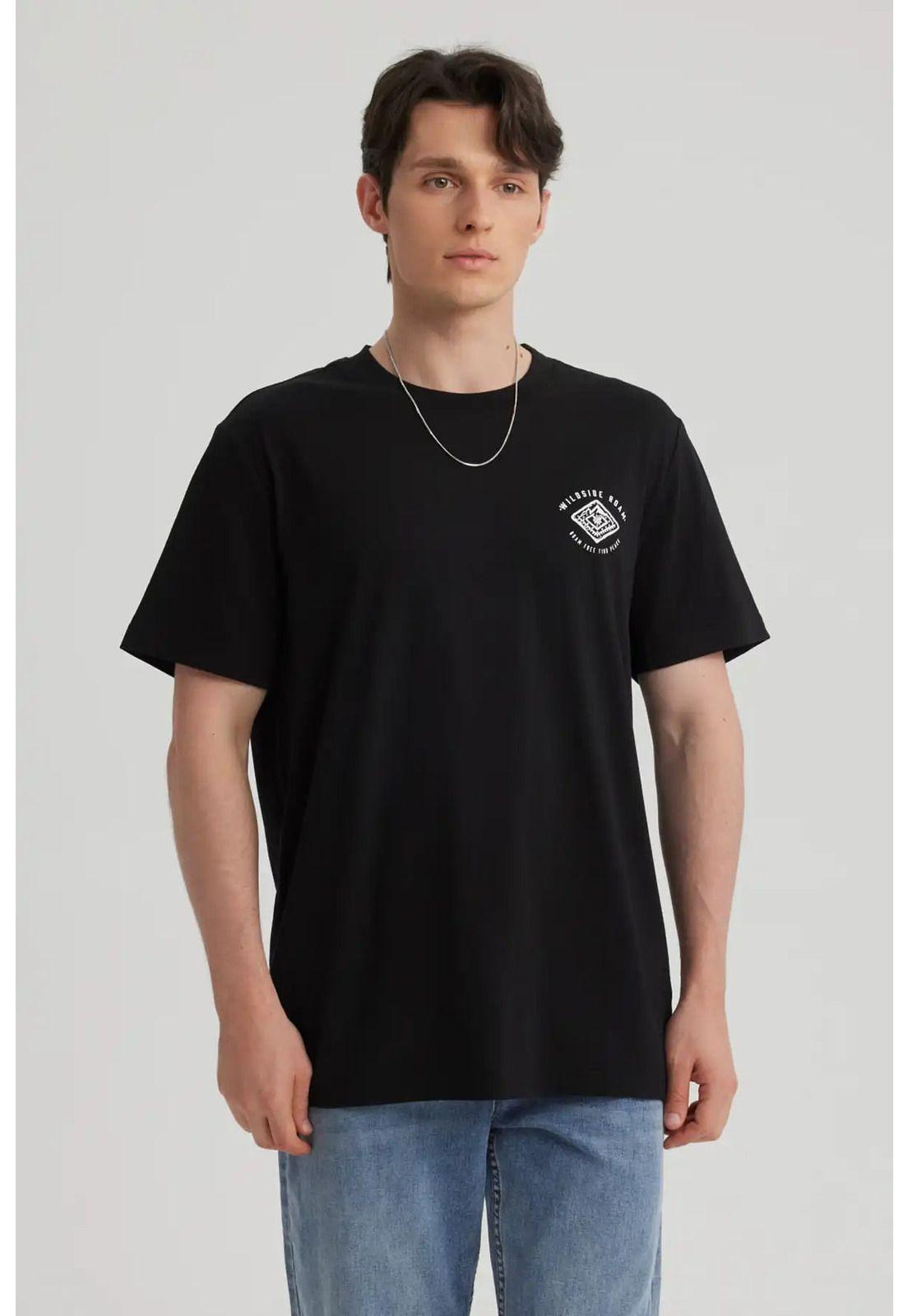 Polera Hombre Regular Fit Negro-4