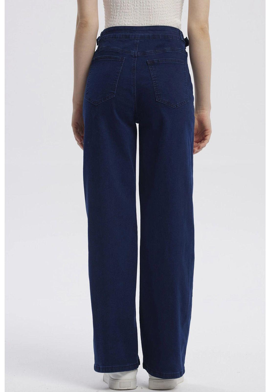 Jeans Mujer Calce Recto Azul Oscuro - Vl-2