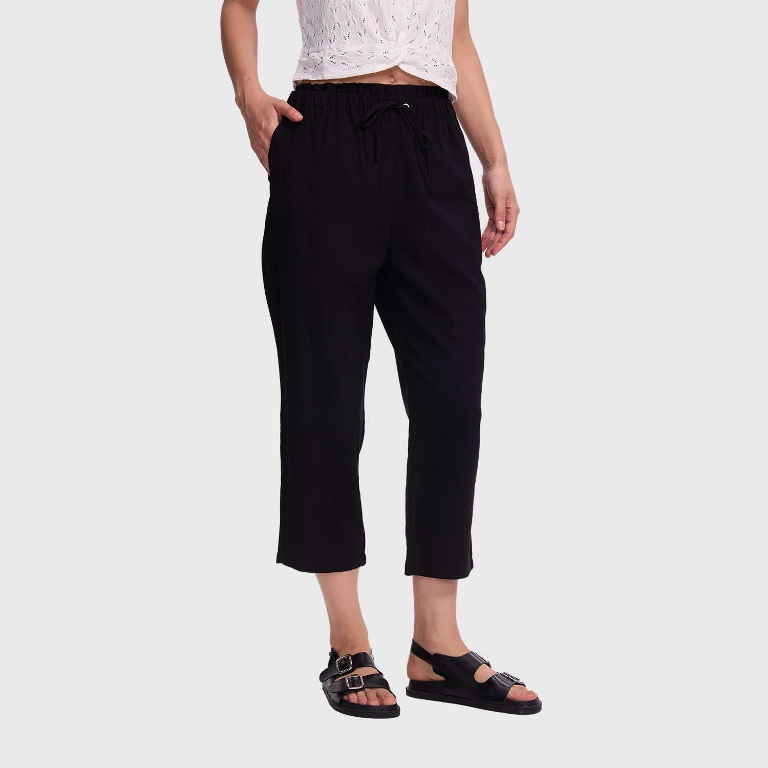 Pantalón Mujer Slim Tobillero Negro Fashion's Park-1