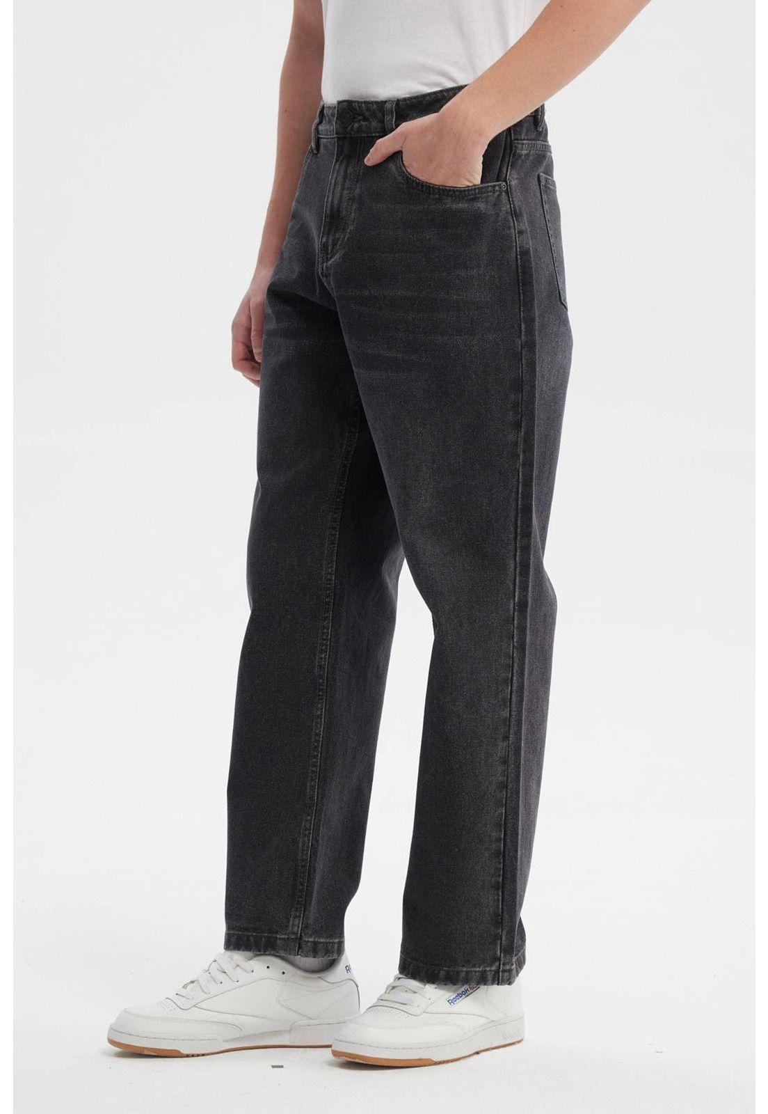 Jeans Hombre Straight Gris-1